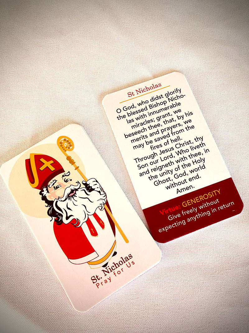 St Nicholas Prayer Cards Party Like A Saint