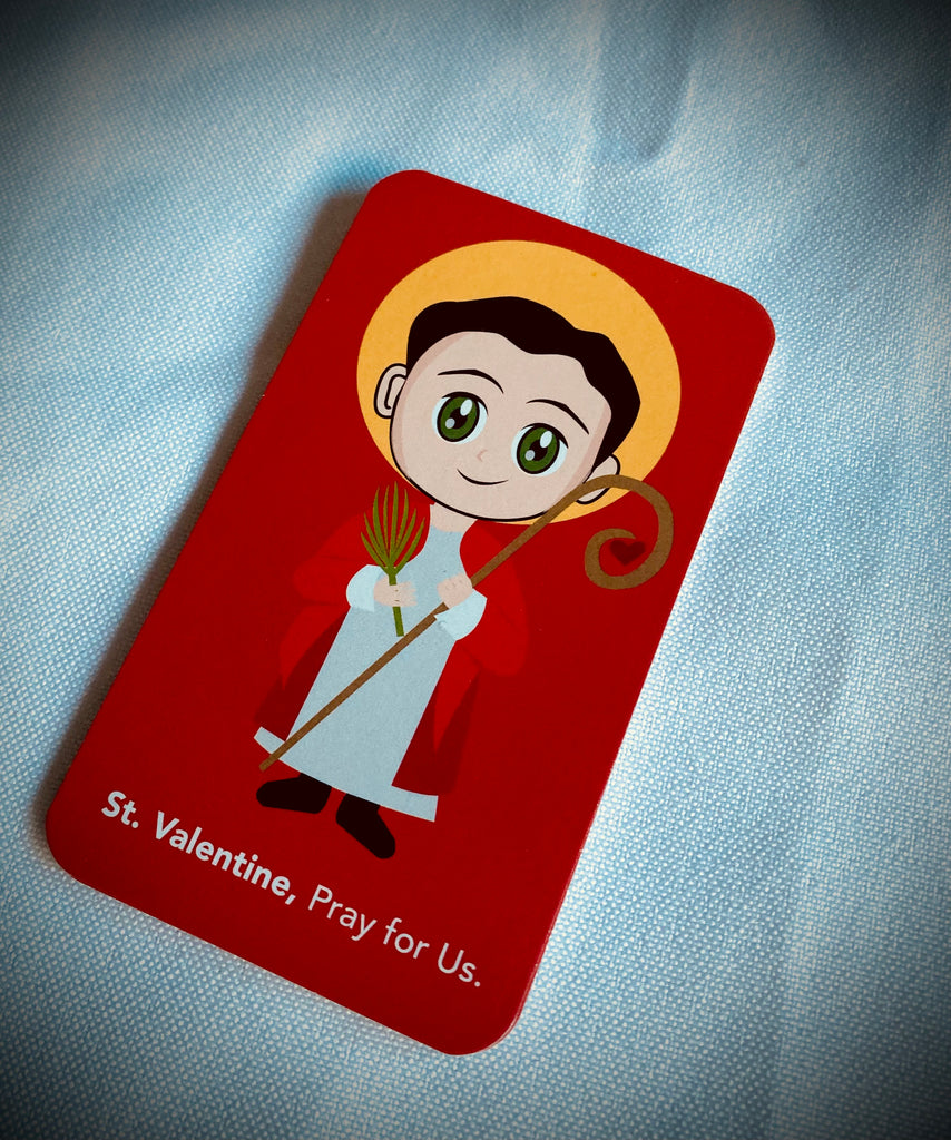 St Valentine Prayer Card